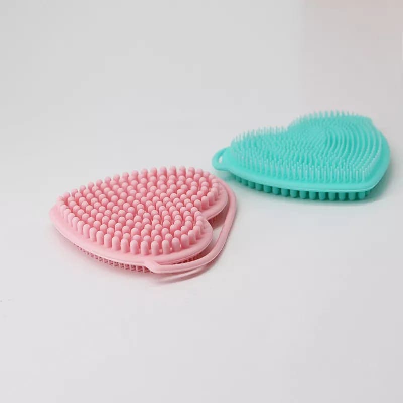 Silicon Heart Sponge, Baby Shampoo Shower Brush, Children Silicone Rubbing Mud, Massage Body Bath Brush, Kids Skin Care Nursing Bath Rubbing Supplies Silicon Heart Sponge, Baby Shampoo Shower Brush, Children Silicone Rubbing Mud, Massage Body Bath Brush, Kids Skin Care Nursing Bath Rubbing Supplies